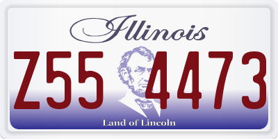 IL license plate Z554473