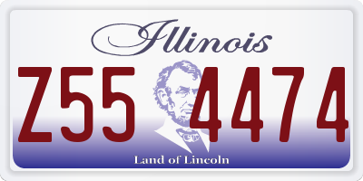IL license plate Z554474
