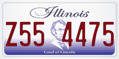 IL license plate Z554475