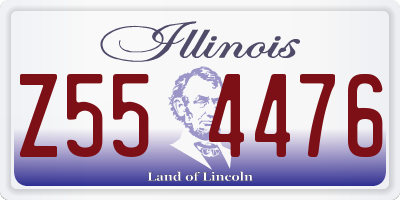 IL license plate Z554476