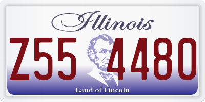 IL license plate Z554480