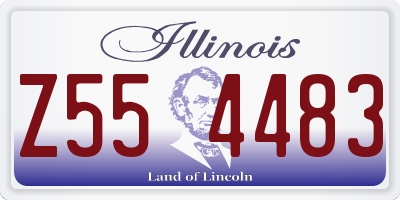 IL license plate Z554483