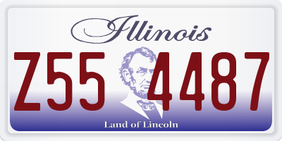 IL license plate Z554487