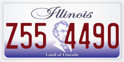 IL license plate Z554490
