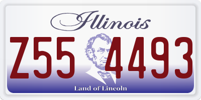 IL license plate Z554493