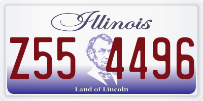 IL license plate Z554496
