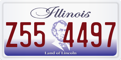 IL license plate Z554497