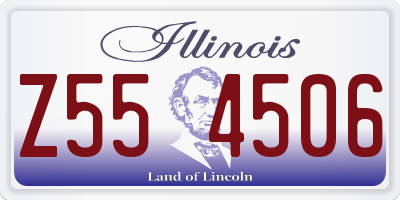 IL license plate Z554506