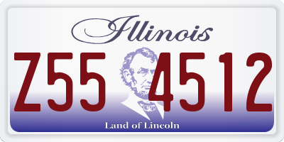 IL license plate Z554512