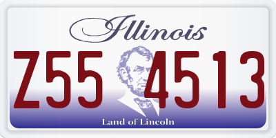 IL license plate Z554513