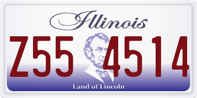 IL license plate Z554514