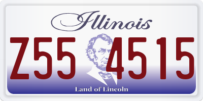 IL license plate Z554515