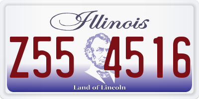 IL license plate Z554516