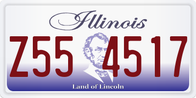 IL license plate Z554517