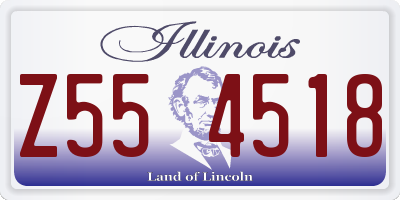 IL license plate Z554518