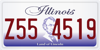 IL license plate Z554519
