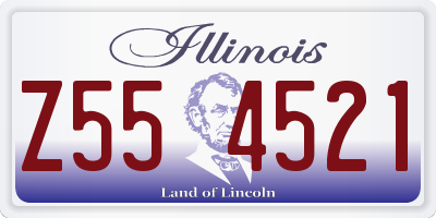 IL license plate Z554521