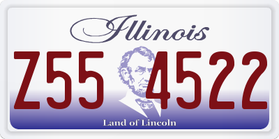 IL license plate Z554522