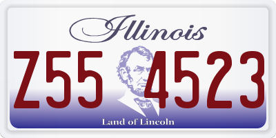 IL license plate Z554523