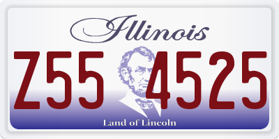 IL license plate Z554525