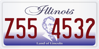 IL license plate Z554532
