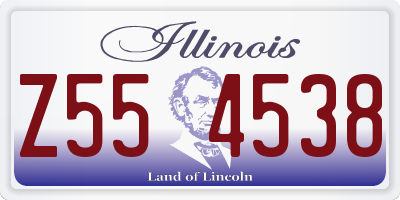 IL license plate Z554538