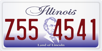 IL license plate Z554541