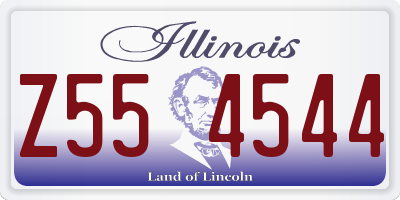 IL license plate Z554544