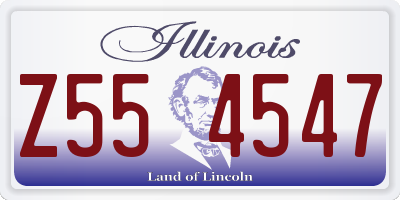 IL license plate Z554547