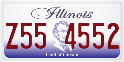 IL license plate Z554552