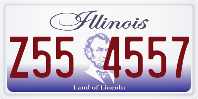 IL license plate Z554557