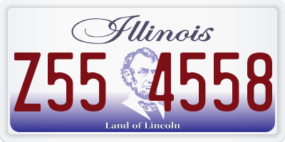 IL license plate Z554558