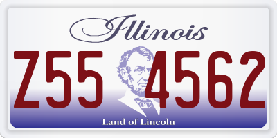 IL license plate Z554562