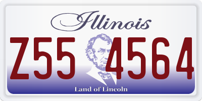 IL license plate Z554564
