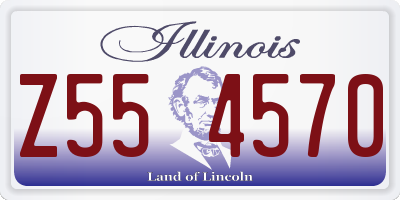 IL license plate Z554570