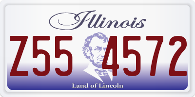 IL license plate Z554572