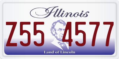IL license plate Z554577