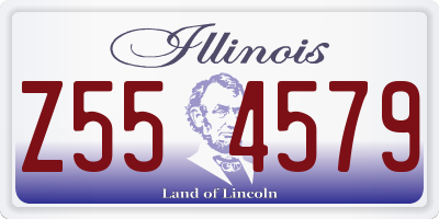 IL license plate Z554579