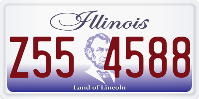 IL license plate Z554588