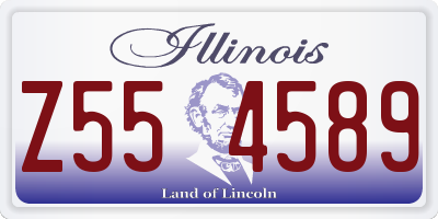 IL license plate Z554589