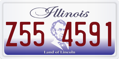 IL license plate Z554591