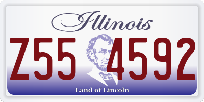 IL license plate Z554592