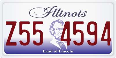 IL license plate Z554594
