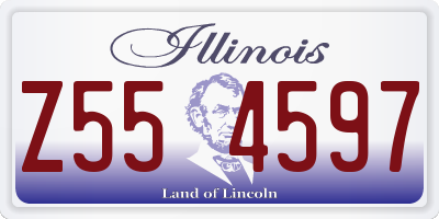 IL license plate Z554597