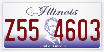 IL license plate Z554603