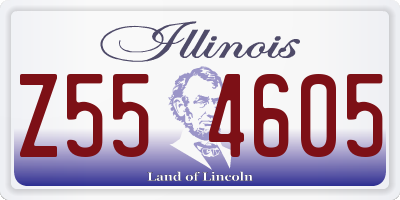 IL license plate Z554605