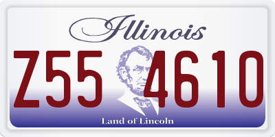 IL license plate Z554610