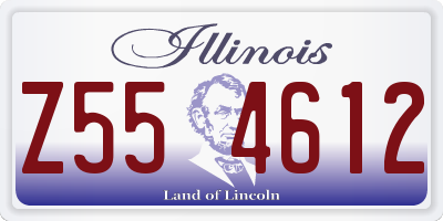 IL license plate Z554612