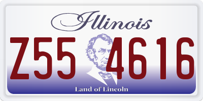 IL license plate Z554616