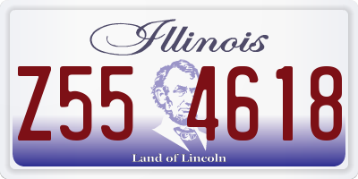 IL license plate Z554618